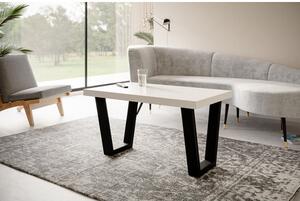 Konferenční stolek LOFT TRAPEZ 100x60 cm Černá Dub sonoma