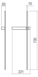Redo 01-4673 - LED Nástěnné svítidlo TANGENT LED/6W/230V CRI 90 černá