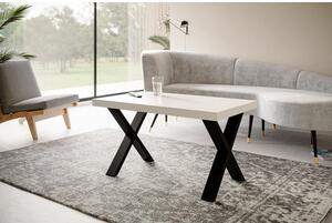 Konferenční stolek LOFT X 100x60 cm Černá Šedá