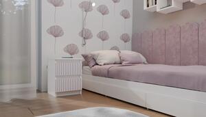 Noční stolek do dětského pokoje DUSTER - bílý / růžový
