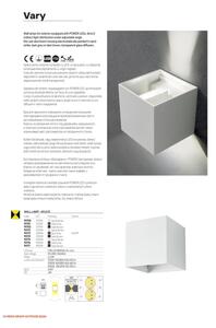 Redo 90304 - LED Venkovní nástěnné svítidlo VARY 4xLED/5W/230V 3000K IP54 hnědá