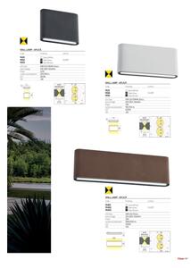 Redo 9622 - LED Venkovní nástěnné svítidlo KLIPPE LED/13W/230V 3000K IP54 bílá