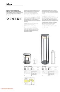 Redo 90676 - LED Venkovní lampa MAX LED/15W/230V 2700K 80 cm IP65 antracit