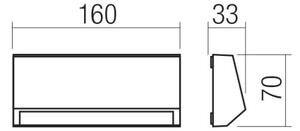 Redo 90679 - Venkovní orientační svítidlo ANDER LED/3W/230V 3000K IP65 antracit