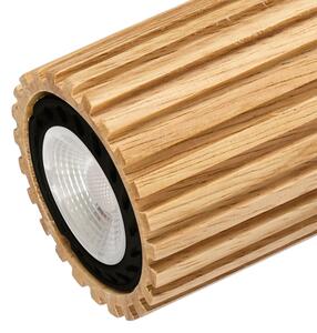 Brilagi - Bodové svítidlo MODERN WOOD 4xGU10/8W/230V dřevo/černá