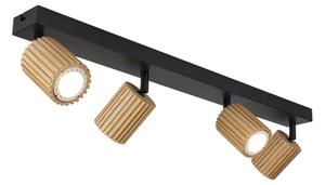 Brilagi - Bodové svítidlo MODERN WOOD 4xGU10/8W/230V dřevo/černá