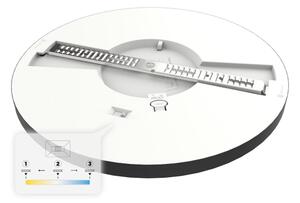 LED Stropní svítidlo EVORA LED/18W/230V 3000/4000/6000K pr. 22,5 cm černá