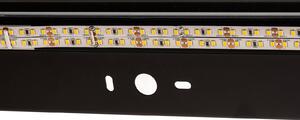 Nástěnné svítidlo Mera LED, šířka 80 cm, černá, 3000K