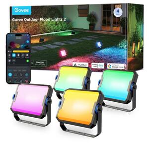 Govee - SADA 4x LED RGBICWW Stmívateln reflektor LED/24W/230V IP66 Matter Wi-Fi