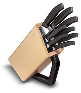 Victorinox - Sada kuchyňských nožů ve stojanu SWISS CLASSIC 9 ks buk/béžová