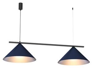Lustr na lanku CAPITAL 2xGX53/15W/230V modrá