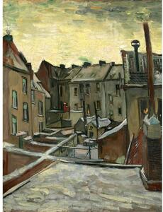 Obraz - reprodukce 30x40 cm Houses Seen from the Back, Vincent van Gogh – Fedkolor