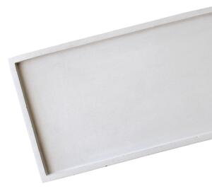 Da Vinci - betonový tác – bílá, SET 30,5 x 21 cm