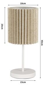 Brilagi - Stolní lampa NORDIC WAVE 1xE27/15W/230V len/bílá