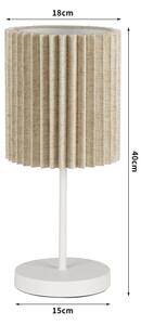 Brilagi - Stolní lampa NORDIC WAVE 1xE27/15W/230V len/bílá