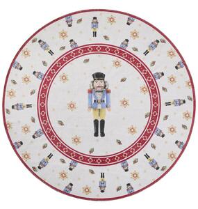 Koberec Toy Delight Villeroy & Boch Nutcracker krémový / červený kruh