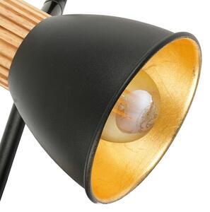 Brilagi - Stojací lampa ODENSE 3xE14/10W/230V dřevo/černá