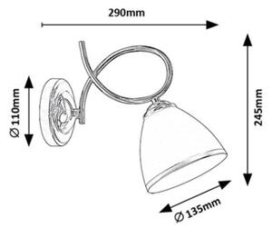 Brilagi - Nástěnná lampa FRED 1xE27/60W/230V lesklý chrom
