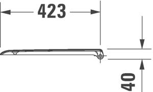 Duravit D-Code - WC sedátko se sklápěcí automatikou, bílá 0067390000