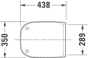 Duravit D-Code - WC sedátko se sklápěcí automatikou, bílá 0067390000