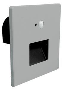 Brilagi -LED Schodišťové svítidlo se senz. JACK LED/3W/230V 3000/4000/6500K šedá