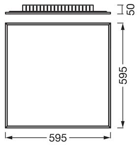 Osram - LED Panel přisazený PLANON LED/40W/230V 59,5x59,5 cm bílá