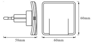 Osram - LED Noční světlo se senzorem soumraku LUNETTA LED/0,3W/230V bílá