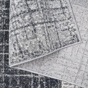 Moderní šedý koberec s jemným vzorováním Šířka: 80 cm | Délka: 150 cm
