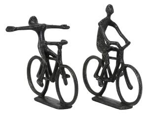 Kovové sošky v sadě 2 ks 22 cm Cyclists – Light & Living