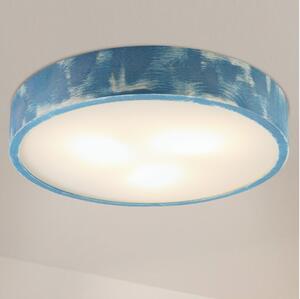 Brilagi - Stropní svítidlo PINO 3xE27/15W/230V borovice/modrá pr. 47,5 cm