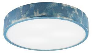 Brilagi - Stropní svítidlo PINO 3xE27/15W/230V borovice/modrá pr. 47,5 cm