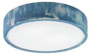 Brilagi - Stropní svítidlo PINO 2xE27/15W/230V borovice/modrá pr. 37,5 cm