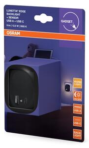 Osram- LED Noční svítidlo do zásuvky se senzorem a USB LUNETTA LED/12,5W/230V