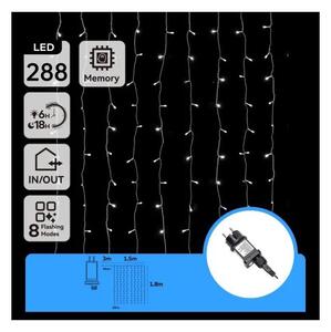 Aigostar - LED Ven. ván. řetěz 288xLED/3,6W/230V 1,5x1,8m IP44 studená bílá