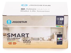 Sada 6x LED Stmívatelná žárovka GU10/6,5W/230V 2700-6500K Wi-Fi - Aigostar