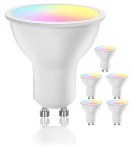 Sada 6x LED Stmívatelná žárovka GU10/6,5W/230V 2700-6500K Wi-Fi - Aigostar