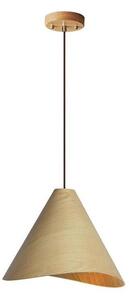 Dřevěný lustr na lanku 1xE27/60W/230V pr. 45 cm masiv/dub/kaučukovník