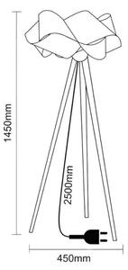 Dřevěná stojací lampa 1xE27/60W/230V masiv/dýha/jasan