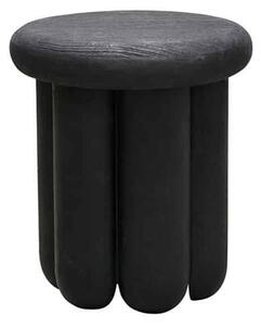 Černý dřevěný stolek Phant 43 × ø 38 cm HOUSE DOCTOR