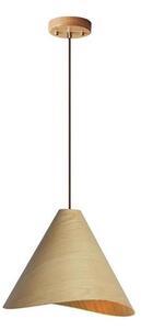 Dřevěný lustr na lanku 1xE27/60W/230V pr. 33 cm masiv/dub/kaučukovník