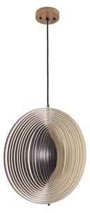 Dřevěný lustr na lanku 1xE27/60W/230V pr. 50 cm masiv/dýha/kaučukovník