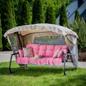 Zahradní houpačka Ravenna Lux s moskytiérou a s bočními stolky D042-23DW PATIO 448640