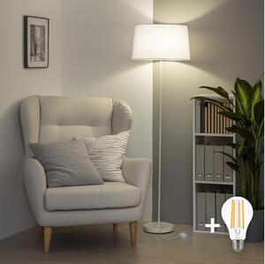 Brilagi - LED Stojací lampa CERIA 1xE27/40W/230V pr. 45 cm bílá
