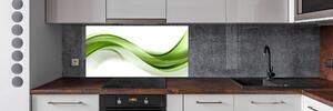Dekorační panel sklo Zelená vlna pksh-100125120