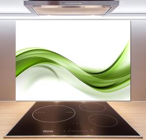Dekorační panel sklo Zelená vlna pksh-100125120