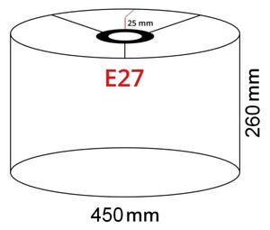 Brilagi - LED Stojací lampa CERIA 1xE27/40W/230V pr. 45 cm černá
