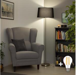 Brilagi - LED Stojací lampa CERIA 1xE27/40W/230V pr. 45 cm černá/matný chrom