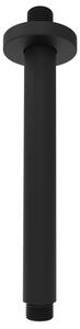 Sapho Sprchové stropní ramínko, kulaté, 200mm, černá mat