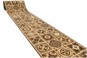 Kobercový ráj Běhoun pogumovaný Patchwork 07 hnědý Šíře: 67 cm