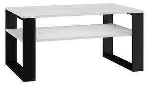 Konferenční stolek MODERN 1P Bílá + černá